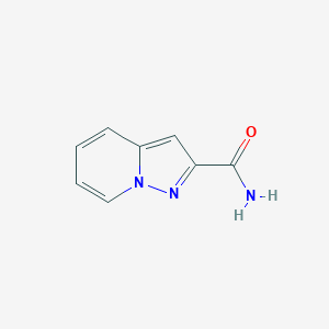 Pyrazolo[1,5-a]pyridine-2-carboxamide chemical structure (CAS 885275-08-1)