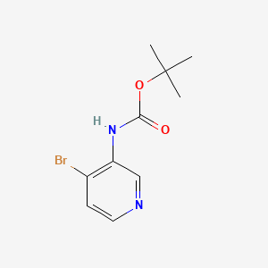 3-Boc-Amino-4-bromopyridine chemical structure (CAS 885275-14-9)