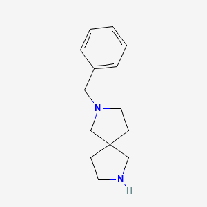 2-Benzyl-2,7-diazaspiro[4.4]nonane chemical structure (CAS 885275-27-4)