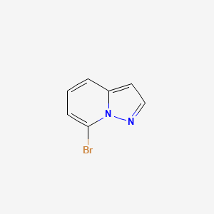 7-Bromopyrazolo[1,5-a]pyridine chemical structure (CAS 885275-75-2)