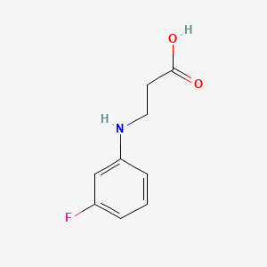 3-((3-Fluorophenyl)amino)propanoic acid chemical structure (CAS 885275-89-8)