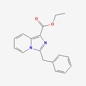 Ethyl 3-benzylimidazo[1,5-a]pyridine-1-carboxylate chemical structure (CAS 885276-87-9)