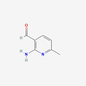 2-Amino-6-methylnicotinaldehyde chemical structure (CAS 885276-99-3)