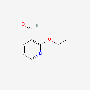 2-Isopropoxynicotinaldehyde chemical structure (CAS 885278-10-4)