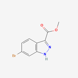 Methyl 6-bromo-1H-indazole-3-carboxylate chemical structure (CAS 885278-42-2)