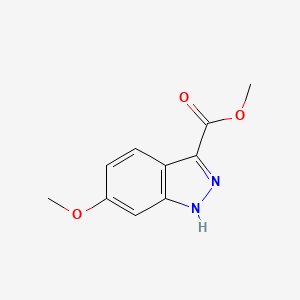 Methyl 6-methoxy-1H-indazole-3-carboxylate chemical structure (CAS 885278-53-5)