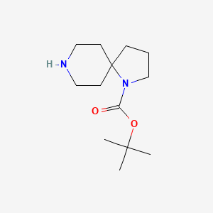 1-Boc-1,8-diaza-spiro[4.5]decane chemical structure (CAS 885279-92-5)