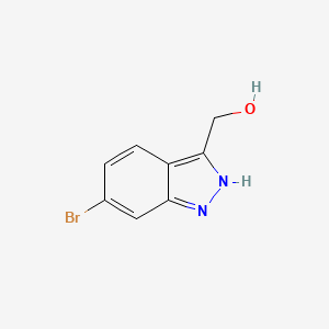 (6-Bromo-1H-indazol-3-yl)methanol chemical structure (CAS 885518-29-6)