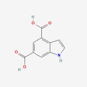 1H-Indole-4,6-dicarboxylic acid chemical structure (CAS 885518-34-3)