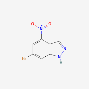 6-Bromo-4-nitro-1H-indazole chemical structure (CAS 885518-46-7)