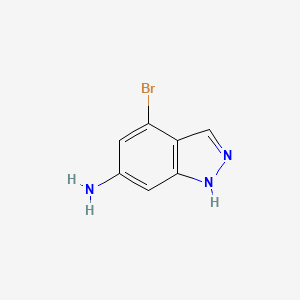 4-Bromo-1H-indazol-6-amine chemical structure (CAS 885518-53-6)