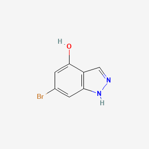 6-Bromo-1H-indazol-4-ol chemical structure (CAS 885518-77-4)