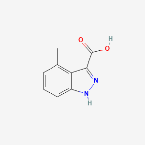 4-Methyl-1H-indazole-3-carboxylic acid chemical structure (CAS 885518-90-1)