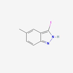 3-Iodo-5-methyl-1H-indazole chemical structure (CAS 885518-92-3)