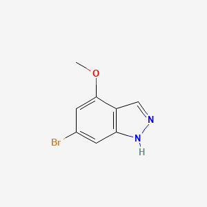 6-Bromo-4-methoxy-1H-indazole chemical structure (CAS 885519-21-1)