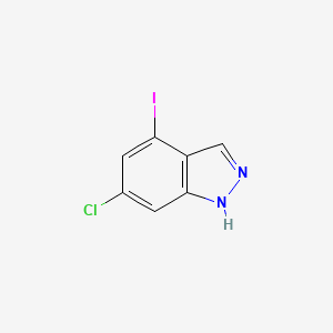 6-Chloro-4-iodo-1H-indazole chemical structure (CAS 885519-56-2)