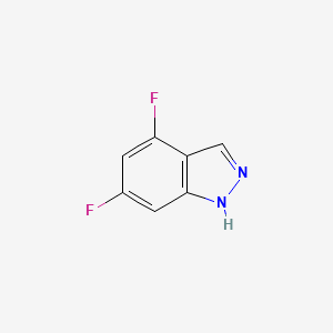4,6-Difluoro-1H-indazole chemical structure (CAS 885520-26-3)