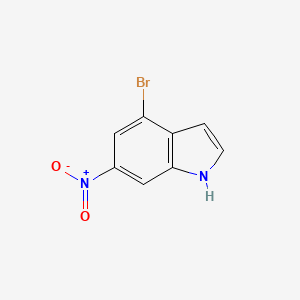 4-Bromo-6-nitro-1H-indole chemical structure (CAS 885520-47-8)