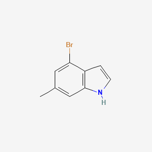 4-Bromo-6-methyl-1H-indole chemical structure (CAS 885520-48-9)