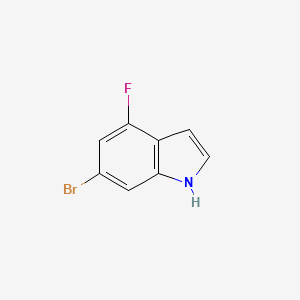 6-Bromo-4-fluoro-1H-indole chemical structure (CAS 885520-59-2)
