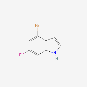 4-Bromo-6-fluoro-1H-indole chemical structure (CAS 885520-70-7)