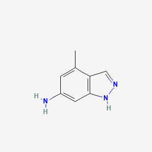 4-Methyl-1H-indazol-6-amine chemical structure (CAS 885520-74-1)