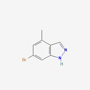 6-Bromo-4-methyl-1H-indazole chemical structure (CAS 885520-98-9)
