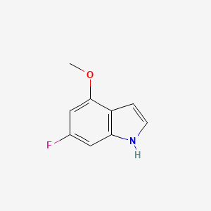 6-Fluoro-4-methoxy-1H-indole chemical structure (CAS 885521-02-8)