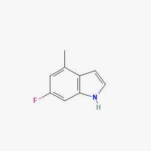 6-Fluoro-4-methyl-1H-indole chemical structure (CAS 885521-06-2)