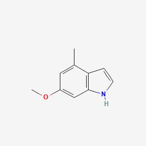 6-Methoxy-4-methyl-1H-indole chemical structure (CAS 885521-27-7)