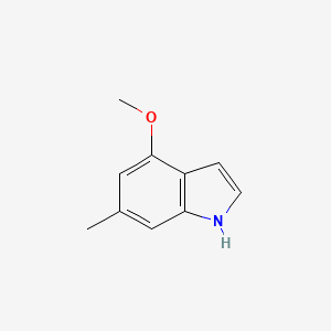 4-Methoxy-6-methyl-1H-indole chemical structure (CAS 885522-46-3)