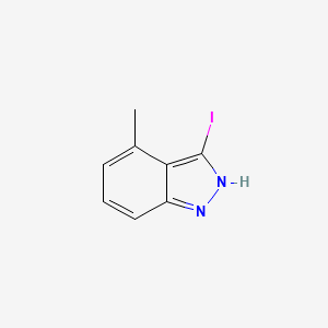 3-Iodo-4-methyl-1H-indazole chemical structure (CAS 885522-63-4)