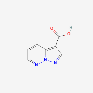 Pyrazolo[1,5-b]pyridazine-3-carboxylic acid chemical structure (CAS 88561-91-5)