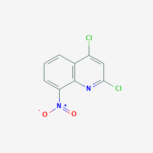 2,4-Dichloro-8-nitroquinoline chemical structure (CAS 885687-31-0)