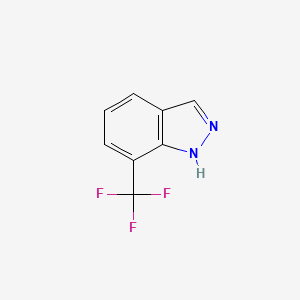 7-(Trifluoromethyl)-1H-indazole chemical structure (CAS 885694-00-8)