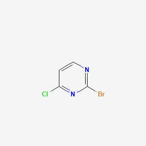 2-Bromo-4-chloropyrimidine chemical structure (CAS 885702-33-0)