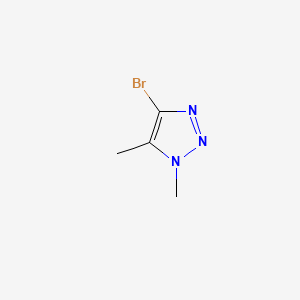 4-Bromo-1,5-dimethyl-1H-1,2,3-triazole chemical structure (CAS 885877-41-8)