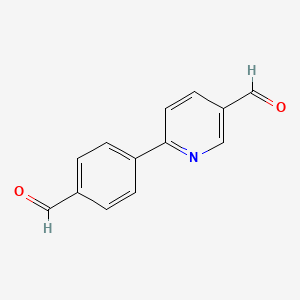 6-(4-Formylphenyl)pyridine-3-carbaldehyde chemical structure (CAS 885950-11-8)