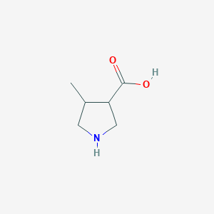 4-Methylpyrrolidine-3-carboxylic acid chemical structure (CAS 885952-85-2)