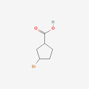3-Bromocyclopentane-1-carboxylic acid chemical structure (CAS 885953-19-5)