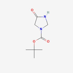 tert-Butyl 4-oxoimidazolidine-1-carboxylate chemical structure (CAS 885954-76-7)