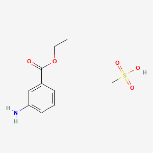 Ethyl 3-aminobenzoate methanesulfonate chemical structure (CAS 886-86-2)