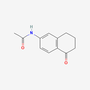 N-(5-Oxo-5,6,7,8-tetrahydronaphthalen-2-yl)acetamide chemical structure (CAS 88611-67-0)