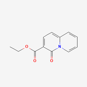 Ethyl 4-oxo-4H-quinolizine-3-carboxylate chemical structure (CAS 88612-71-9)