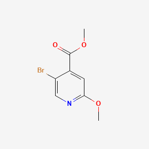 Methyl 5-bromo-2-methoxyisonicotinate chemical structure (CAS 886365-25-9)