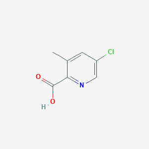 5-Chloro-3-methylpyridine-2-carboxylic acid chemical structure (CAS 886365-46-4)