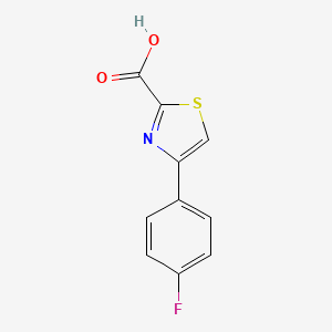 4-(4-Fluorophenyl)thiazole-2-carboxylic acid chemical structure (CAS 886366-96-7)