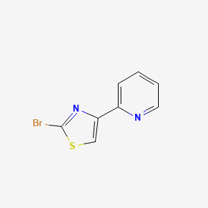 2-Bromo-4-(pyridin-2-yl)thiazole chemical structure (CAS 886370-89-4)
