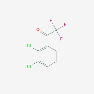 2',3'-Dichloro-2,2,2-trifluoroacetophenone chemical structure (CAS 886371-11-5)