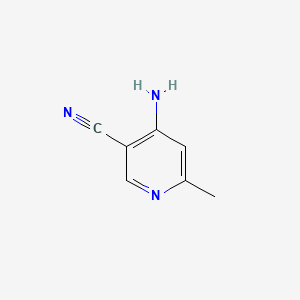 4-Amino-6-methylnicotinonitrile chemical structure (CAS 886371-97-7)